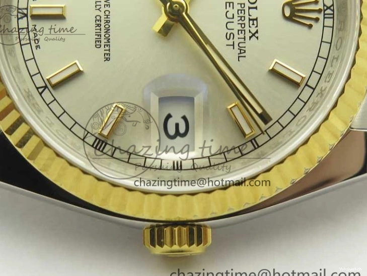 YG Stick Silver Bracelet on SS 126233 Markers ARF Jubilee Dial SS DateJust Best Edition 36 YG 1:1 SH3135 0505